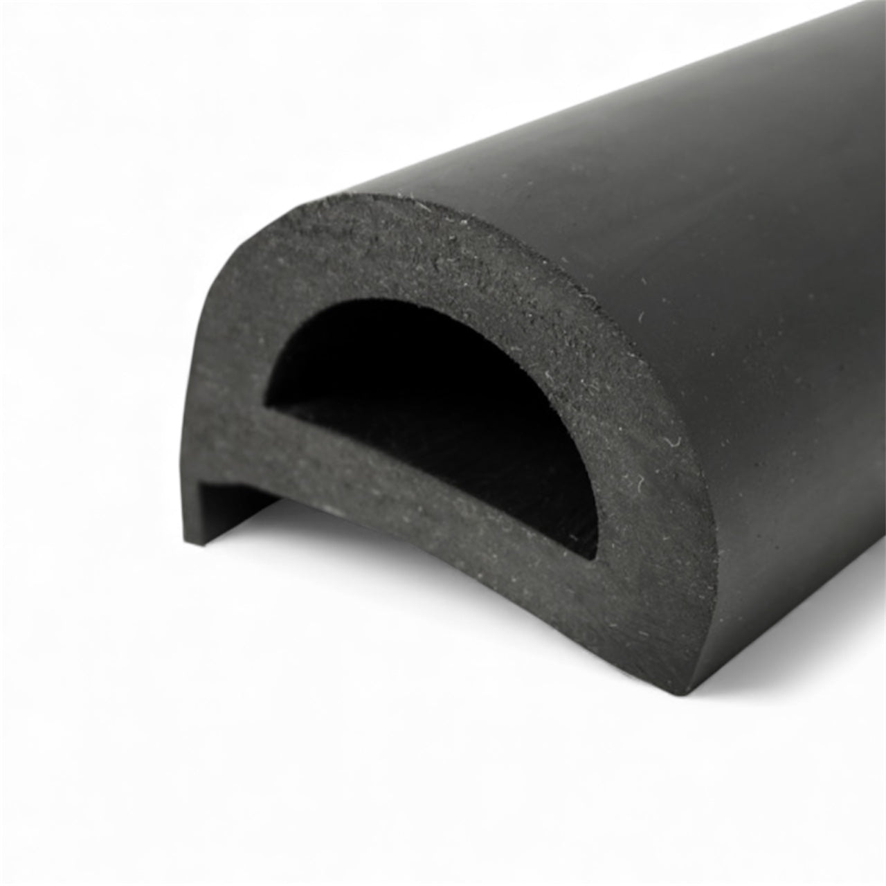 Boat D Fender 63MM Base Rubbing Strake Black 9 Metre Roll