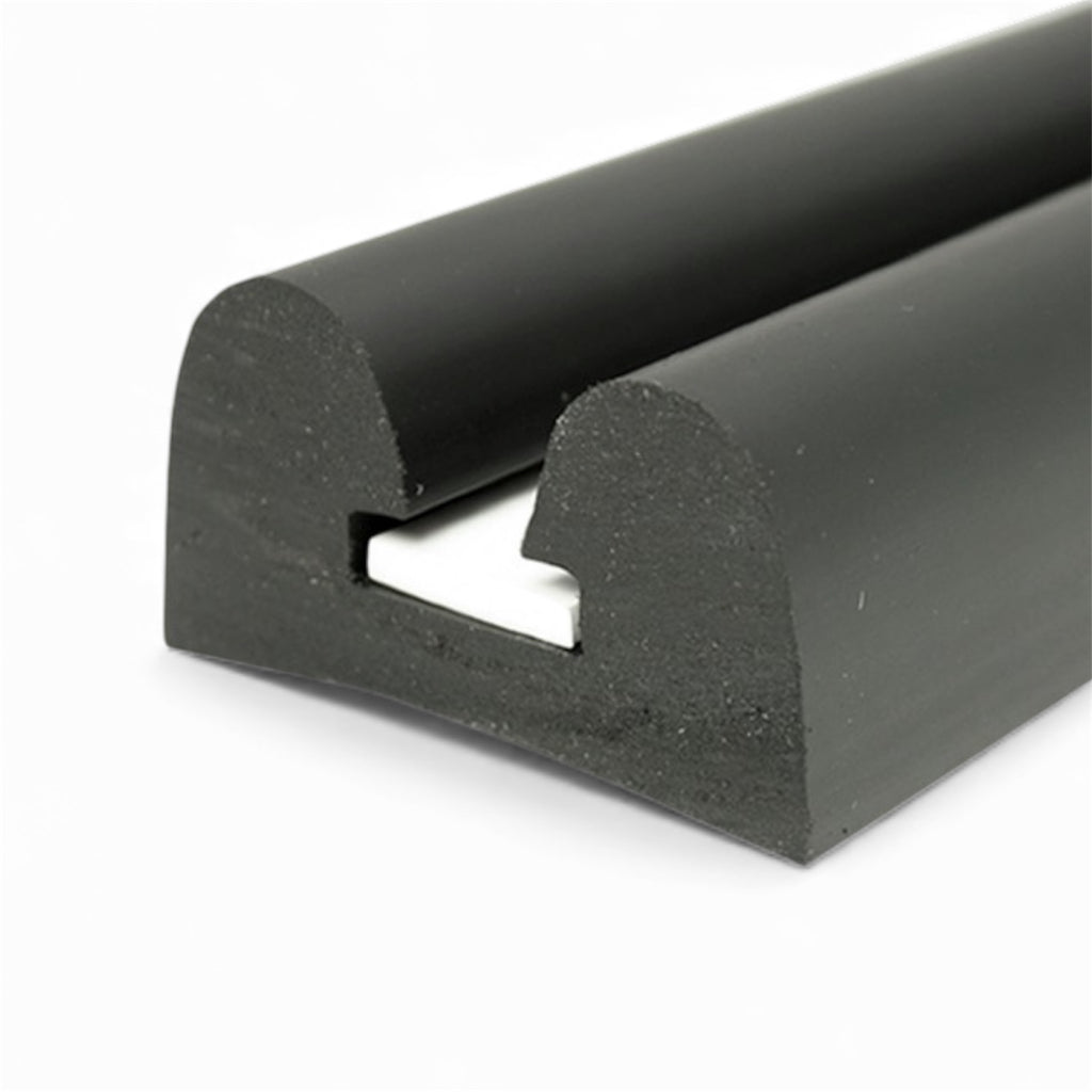 Boat B Fender 60MM Wide Rubbing Strake Black With Fixing Strip Insert