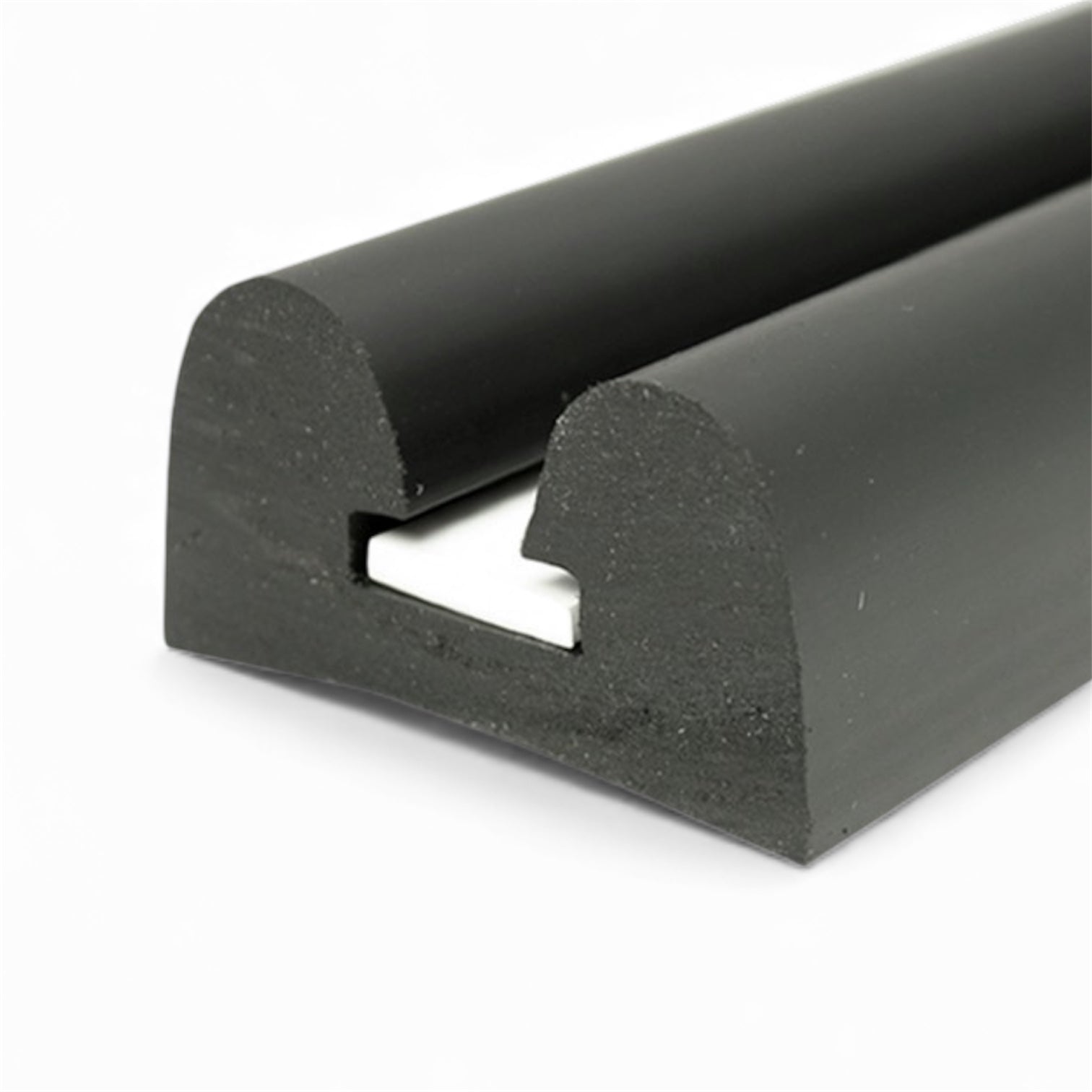 Boat B Fender 60MM Wide Rubbing Strake Black With Fixing Strip Insert