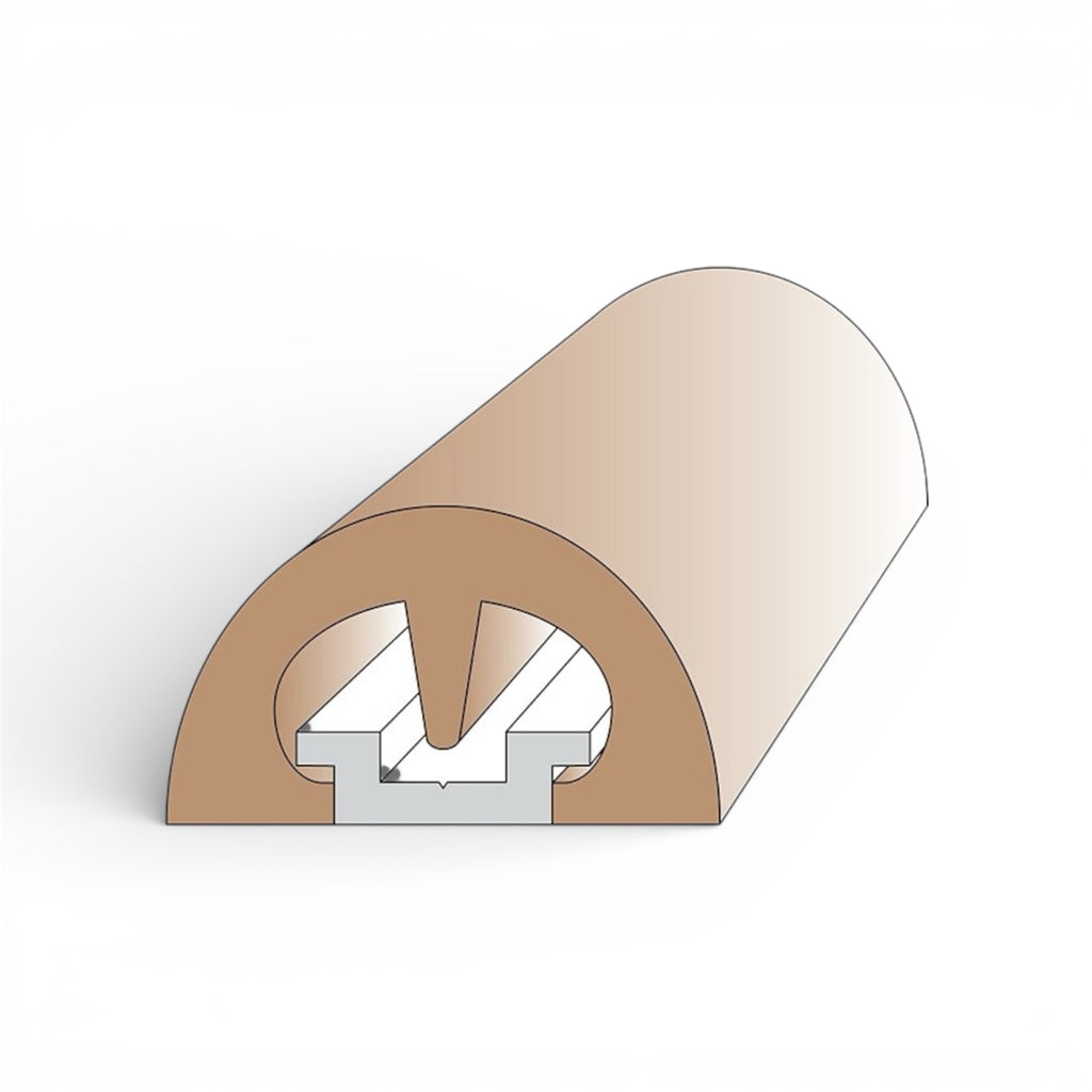 Bump! Fender 53MM Base Rubbing Strake Traditional Body – Factory Finish Rubber with Track