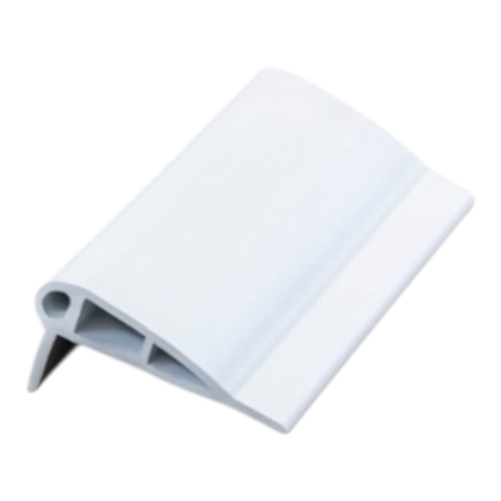 Pontoon Fender Flexible PVC in White 117MM Base (4 Metre Length)