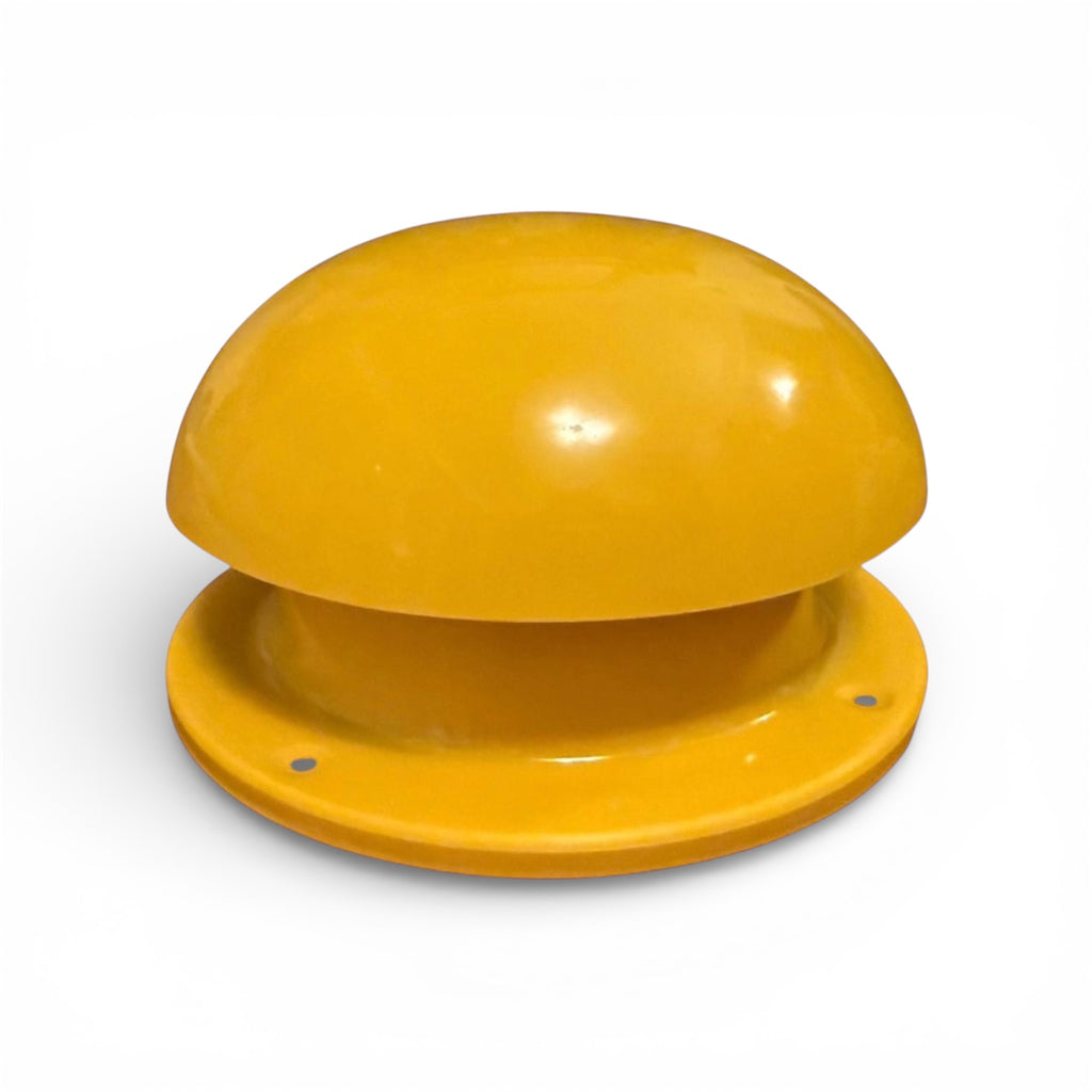 Yellow Narrowboat Mushroom Roof Vent 6" X 4" Canal, River, Narrow Boat Ventilation