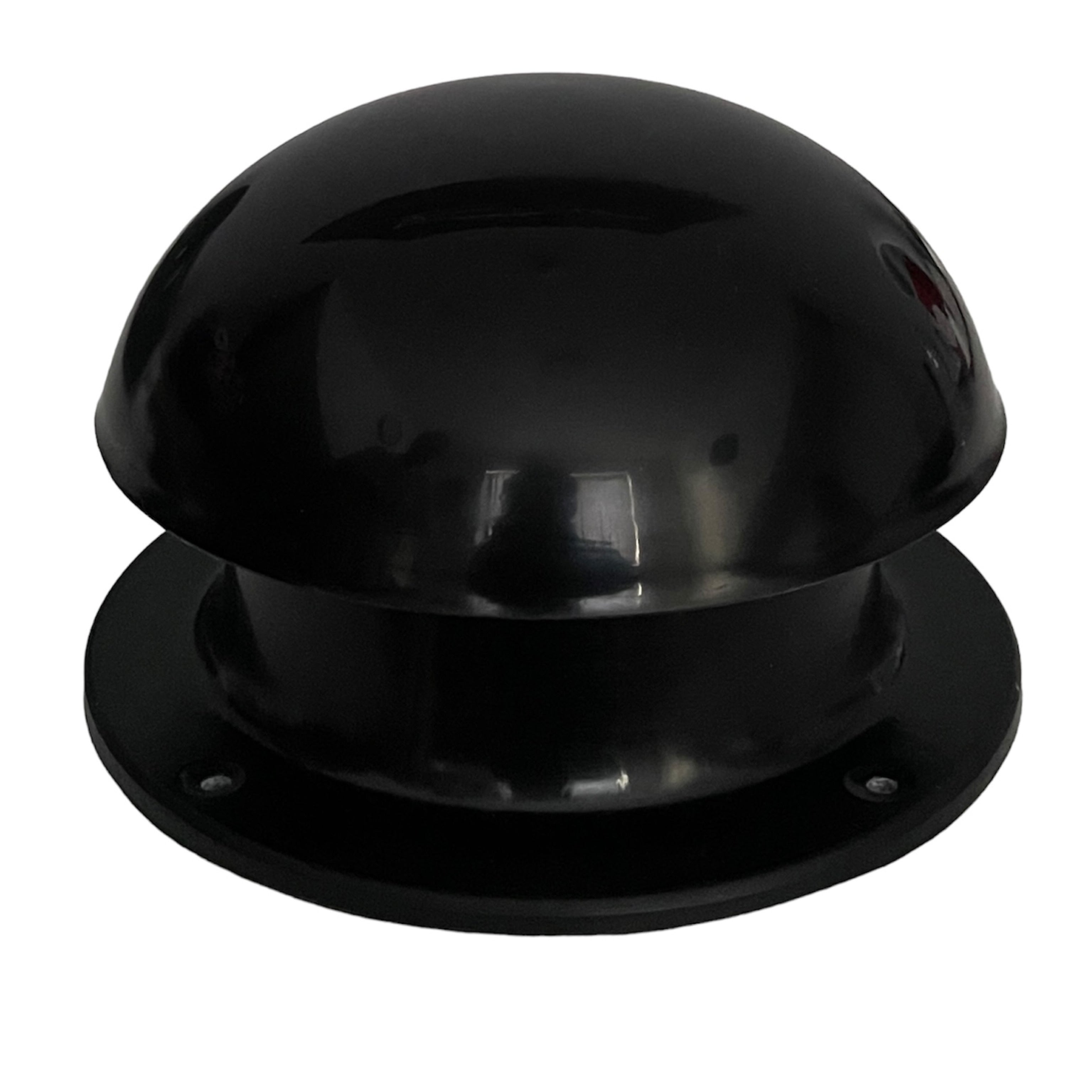Mushroom Vent 6" X 4" Roof Vent Canal Narrow Boat Black