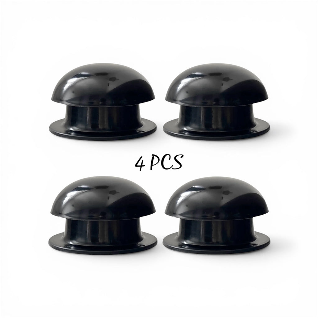 4 PCS Mushroom Vent 6" X 4" Roof Vent Canal Narrow Boat Black