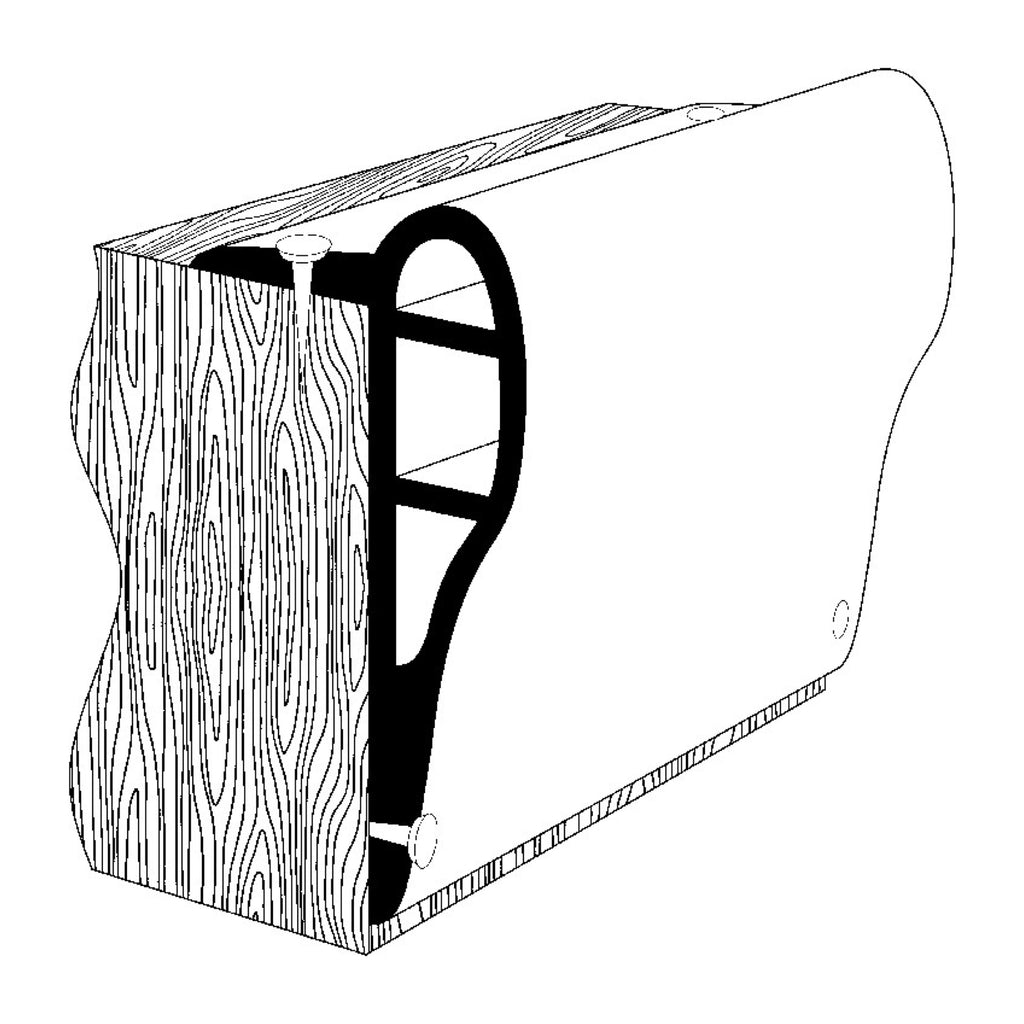 Pontoon Fender Flexible PVC in White 117MM Base (4 Metre Length)